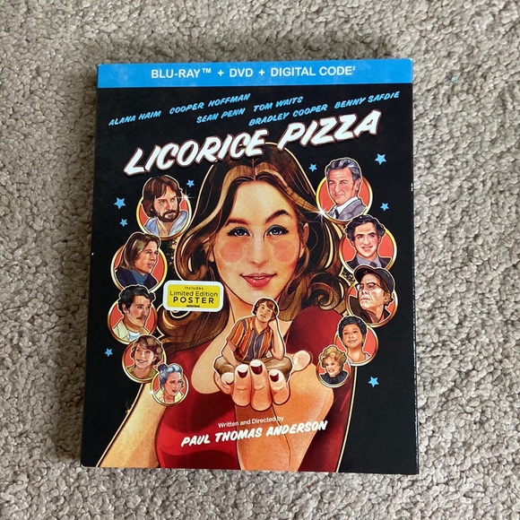 Blu-Ray Disc Other - licorice pizza blu-ray AND dvd WITH limited edition poster